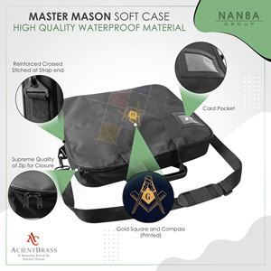 MM-WM Gold Square and Compass Soft <b>Case</b> - Product Image 3
