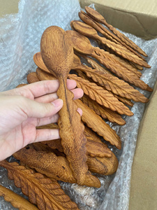 Wooden <b>Spoon</b> 100% Natural Wood Custom Shapes OEM Label Printing Bulk Order - Product Image 5