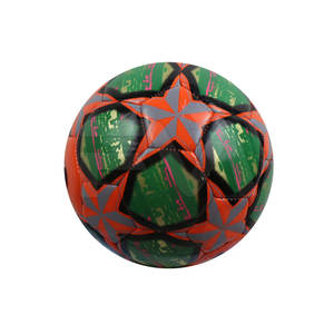 Ballon de football en cuir de qualité supérieure, couleur unie, cousu à la machine, vente en ligne à prix réduit pour les jeunes - Product Image 2