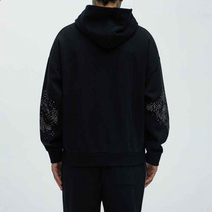 ชุดวอร์มลำลองผ้าฝ้ายแท้ 100% ประดับคริสตัลวิบวับ ซักง่าย เหมาะสำหรับสตรีทแวร์ ดีไซน์หรูหรา จำหน่ายราคาส่ง - Product Image 4