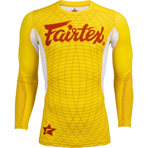 Mens Long Sleeve Compression <b>Athletic</b> Performance Shirt Geometric Pattern Base Layer Sports Training Top Moisture Wicking Fit - Product Image 2