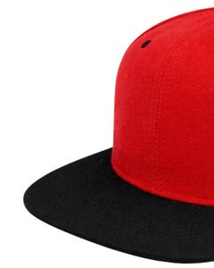 Customized Red Black <b>Flat</b> Brim Snapback <b>Cap</b> For Men Women Adjustable Cotton Baseball Hat Casual Streetwear Premium Quality - Product Image 3