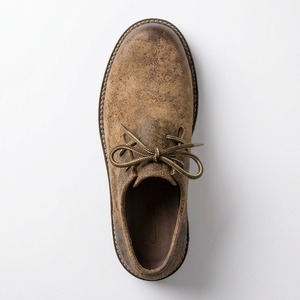 Zapatos Oxford de cuero vacuno vintage para hombre, con cordones, punta redonda, suela de goma, informales, para caminar. - Product Image 3