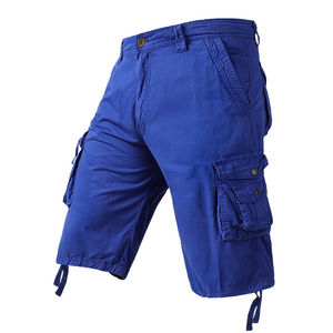 Shorts cargo tricotés sur mesure OEM, taille haute, respirants, légers, avec logo avant, écologiques, séchage rapide, pour hommes, vêtements de travail décontractés - Product Image 6
