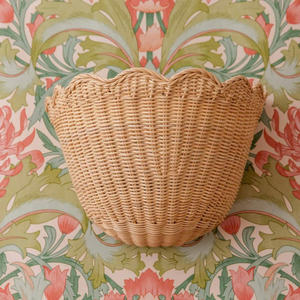 Lampe murale en rotin naturel tissé à la main, lampe murale décorative en osier écologique pour salon, chambre à coucher, hôtel - Product Image 5