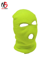 Cagoule tricotée sur mesure à 3 trous, style bandit, pour skieurs, rappeurs, sportifs, pêcheurs, 100% polyester