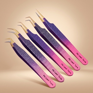 Pinzas de Acero Inoxidable con Punta Suave y Duradera para Extensión de Pestañas, Pinzas Profesionales para Volumen de Pestañas, Herramienta Clásica de Aislamiento de Pestañas - Product Image 1