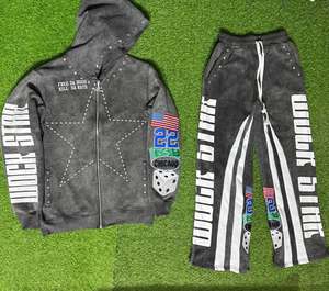 Conjunto de 2 Piezas de Shorts y Sudadera con Capucha Ajustada, Bordada, con Cierre Completo y Logotipo Personalizado para Mujer, Ropa Casual de Primavera/Verano - Product Image 5