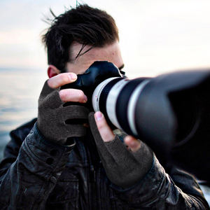 Guantes Deportivos Sin Dedos de Poliéster Suave y Duradero, Protección UV, Absorción del Sudor, Diseño Transpirable para Caza y Pesca - Product Image 5