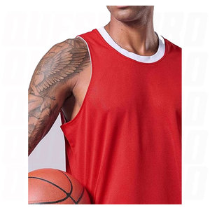 ชุดบาสเก็ตบอลราคาถูกที่สุด พิมพ์ลายแบบ Sublimation คุณภาพสูง ออกแบบเองได้ ชุดเสื้อและกางเกงบาสเก็ตบอลสำหรับทีม พร้อมชื่อทีม - Product Image 4