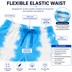 Ensemble polo et short en coton à manches longues de couleur unie, bleu et blanc, tenue décontractée d'été pour homme, tissu tricoté respirant - Product Image 4