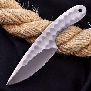 Cuchillo de caza nórdico de acero al carbono de hoja completa con punta caída, cuchillo Skinner en bruto personalizado de hoja fija de 7 pulgadas, OEM/ODM personalizado - Product Image 3