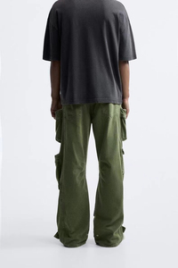 Pantalones Cargo Rectos para Hombre con Logotipo Personalizado, Nuevo Modelo, Transpirables, Casuales, de Corte Holgado - Product Image 4