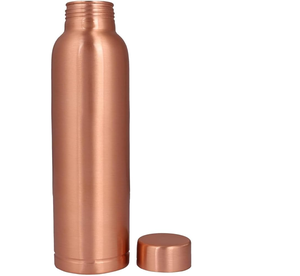 Bouteille d'eau en cuivre pour le yoga, la gym et les voyages, bouteille en cuivre personnalisée, luxe moderne, haute qualité, avec couvercle - Product Image 5