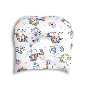 ชุดเครื่องนอนผ้าฝ้ายเด็กลายจุดชุดมุ้งกันยุงพร้อมของเล่นแบบห้อย-พิมพ์ลายยูนิคอร์นสีขาว - Product Image 4