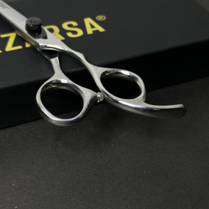 Hair Styling Tools Long & Short Handle Ergonomic Barber <b>Scissors</b> Stainless Steel Sharp Straight Blade Non Slip Barber <b>Scissor</b> - Product Image 3