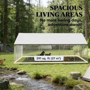 Cuccia e Gabbia per Cani da Esterno in Argento, Casette e Mobili per Animali Domestici - Product Image 4