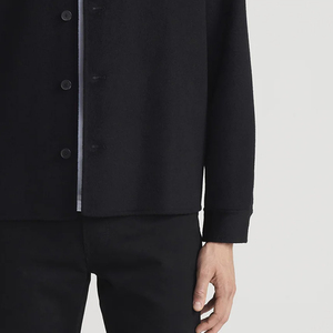 Comfortable Lightweight Apparel Featuring Front Pocket Design Full Sleeve T Shirt Turn <b>Down</b> Collar With Button Closure Designer - Product Image 4