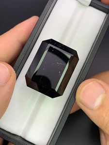 Tourmaline noire naturelle taille octogonale, pierre précieuse facettée de grande taille, certifiée IGI, effet lumineux pour la fabrication de bijoux, vente en gros - Product Image 3