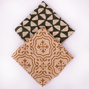 Bandana carré en coton fait main, imprimé au bloc, pour femme, idéal pour les voyages, couvre-tête et cou, style Bagru imprimé, vente en gros - Product Image 5