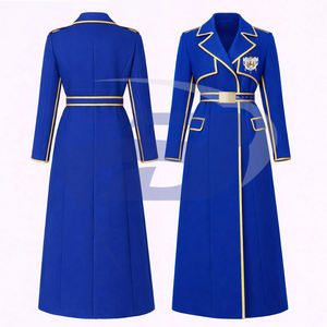 Abrigo de Lana de Alta Calidad para Mujer con Cinturón, Estilo Trench Coat, Maxi Abrigo de Lana Universitario, para Miembros de la Hermandad Sigma Gamma Rho (SGR) - Product Image 3