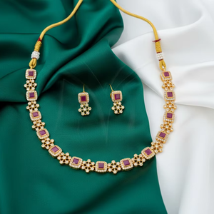 ชุดสร้อยคอโบราณสไตล์วินเทจ ดีไซน์เนอร์เครื่องประดับชาติพันธุ์ ชิ้นงานโดดเด่นสำหรับงานแต่งงาน งานเทศกาล และงานวัฒนธรรม - Product Image 1