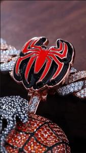 Pendentif Araignée en Moissanite – Pendentif Hip Hop Super-héros Sertie de Pierres (Pendentif Seul) - Product Image 5