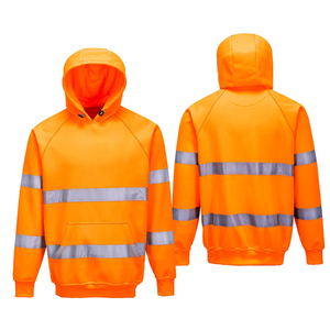 เสื้อฮู้ดสะท้อนแสงสีส้มแบบกำหนดเอง PUFFIN SPORTS รับผลิตแบบ OEM ODM เสื้อแจ็คเก็ตนิรภัยสำหรับทำงานกลางแจ้งแบบ unisex พร้อมแถบสะท้อนแสงสำหรับใช้งานกลางแจ้ง - Product Image 1