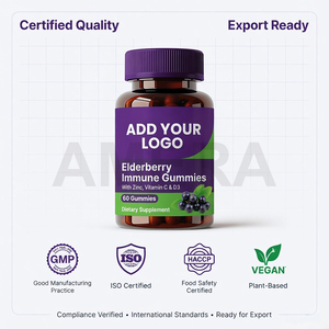 Fabricante OEM de Gomitas de Saúco, Vitamina C, Zinc, D3, Refuerzo Inmunológico, Venta al por Mayor, Gomitas de Marca Privada - Product Image 2