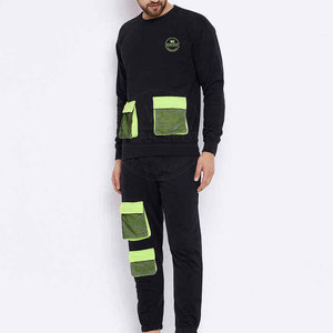 Conjunto Deportivo Personalizado al por Mayor 2026 con Logotipo Personalizado para Hombre, Conjunto de Sudadera con Cuello Redondo, Conjunto Deportivo de 2 Piezas para Hombre - Product Image 3