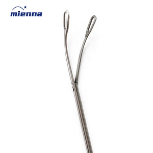 Cirugía Laparoscopia Toracoscopia Acero inoxidable 6mm Fórceps de disección de doble articulación Juego de instrumentos Manual - Product Image 2
