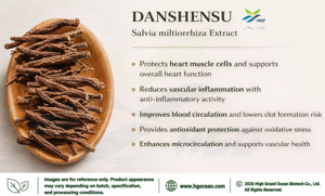 Approvisionnement direct usine HGO de poudre d'extrait de racine de Salvia Miltiorrhiza pure et naturelle (qualité alimentaire) avec 5% de Danshensu - Product Image 3