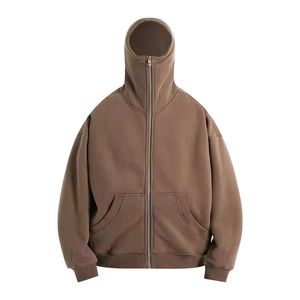 2026 Personnalisé 440 g/m² Sweat à capuche cagoule zippé pour adolescents et hommes, haute qualité, 100% Coton, Streetwear, Brodé, Style Ninja - Product Image 3