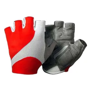 Fietsen Halve Vinger Handschoenen Voor Mannen En Vrouwen Met Siliconen Gel Palm Bescherming Outdoor Fietshandschoenen Met Custom Logo