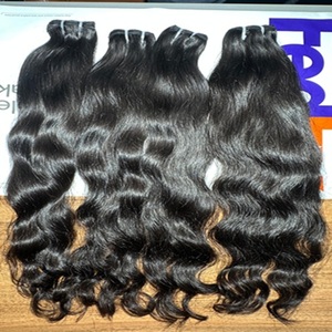 ผมต่อแท้ 100% เรมี่ อินเดีย แบบเวฟธรรมชาติ เย็บด้วยเครื่องจักรแบบ Double Weft ไม่ผ่านการแปรรูป สำหรับทุกสี - Product Image 4