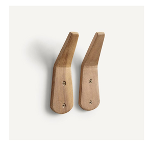 ตะขอแขวนผนังไม้ดีไซน์คลาสสิก ทำด้วยมือ สำหรับแขวนเสื้อผ้า กุญแจ หมวก - Product Image 1