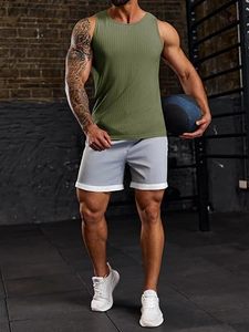 TRUPEXA <b>Men</b> <b>Cropped</b> Tank <b>Top</b> 100% Cotton Hip Hop Custom Logo OEM Manufacturer Wholesale Sleeveless Gym Fitness Workout <b>Tops</b> - Product Image 1
