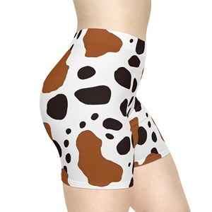 Shorts en cuir de vachette pour femmes, cuir véritable, taille haute, mode haut de gamme, streetwear décontracté, style tendance, design personnalisé, OEM - Product Image 5