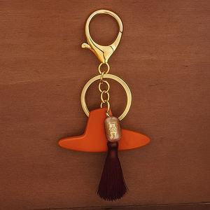 [Goyu] Handmade Korean Traditional Gat <b>Hat</b> Sculpture Keychain Lucky Charm Black Resin Bag Charm Tassel K-Culture Souvenir Gift - Product Image 4