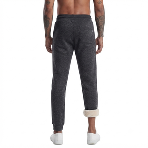 DROGEN EXPORT Men's Spring Lightweight <b>Linen</b>/Cotton Twill Anti-Pilling Casual Joggers with Drawstring Closure and Pockets - Product Image 2