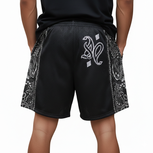 กางเกงว่ายน้ำชายลายเพสลีย์แบบสั่งทำพิเศษสำหรับฤดูร้อน  ไซส์ใหญ่  บุซับในกระชับรูป  กันน้ำ  มีกระเป๋า - Product Image 5