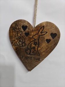 Estrella de madera con resina epoxi, estrella colgante de madera - Product Image 1