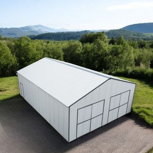 Garage in Metallo 30FT X 40FT, Altezza 11FT, Doppie Porte Frontali, Punto Alto 17FT, 1260 Sq Ft, per Carport, Officina, Casetta di Deposito TMG MS3040 - Product Image 2