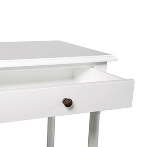 Talita Oak Wood Nightstand with One Drawer White Finish Contemporary Design for Indoor Use - Product Image 4