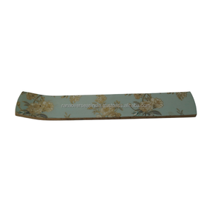 Elegante Bandeja Recolectora de Ceniza de Incienso de Madera Ecológica con Diseño Floral Pastel, Soporte para Varillas para Fragancia y Relajación en el Hogar en Verano/Otoño - Product Image 5