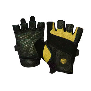 Vêtements de sport, nouvelle arrivée, RINGMODE GEAR, gants de musculation pour hommes, demi-doigts, en cuir, à lacets, antidérapants, respirants - Product Image 1