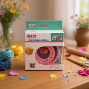 Macchina per la creazione di fiori Ilan, kit artigianale da 6 pezzi per fiori fai da te - Product Image 2