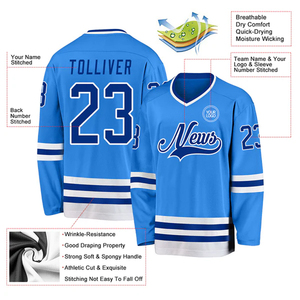 Maillots de hockey personnalisés style USA, vêtements d'équipe de hockey sur glace sur mesure, fabricant OEM - Product Image 6