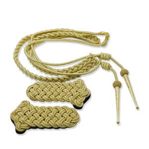 Aiguillette de alambre de oro azul cielo de moda, banda personalizada con dos borlas, cordón ceremonial para vestido, 2026 Aiguilletes Custom Brand One - Product Image 3