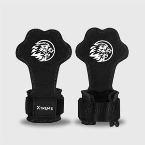 Protector de Palma para Entrenamiento de Gimnasio, Sin Agujeros, de Cuero y Goma, Agarre sin Dedos para Gimnasia, Barras de Agarre para Manos - Product Image 6